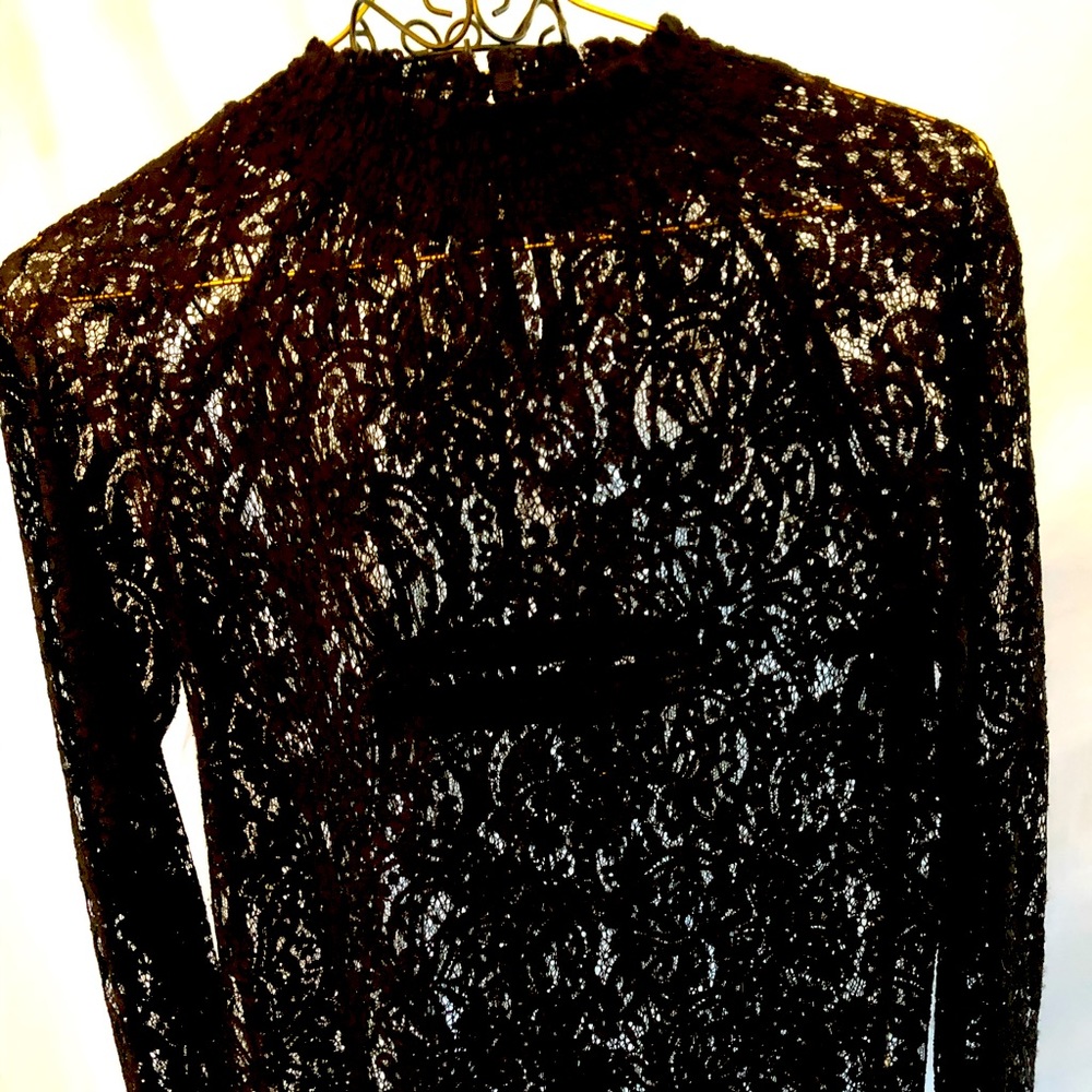 Black Lace blouse.